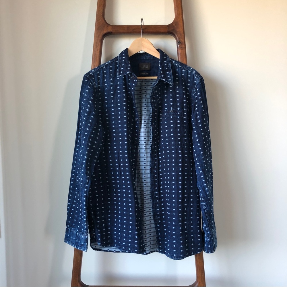 Jachs Blue Indigo Button Down Shirt